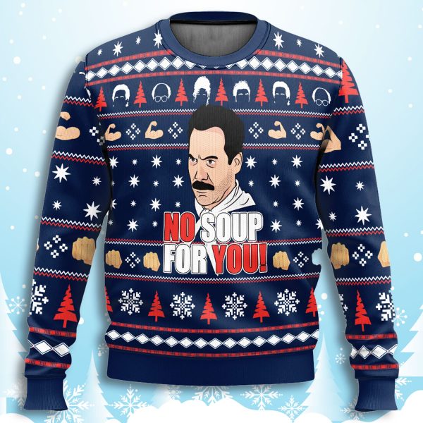 Soup Nazi Seinfeld No Soup For You Ugly Christmas Sweater