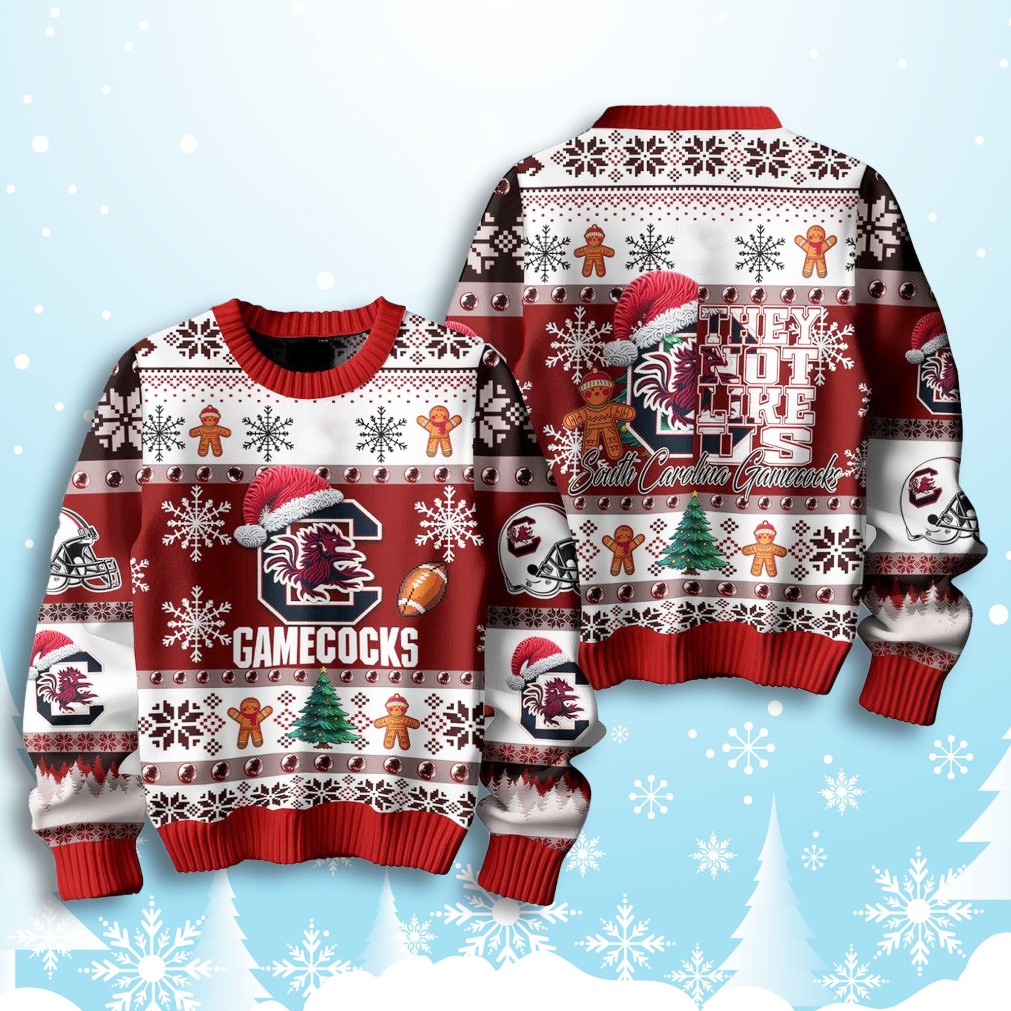 South Carolina Gamecocks They Not Like Us Ugly Sweater 2 South Carolina Gamecocks They Not Like Us Ugly Sweater 2