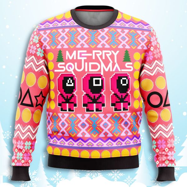 Squid Game Merry Squidmas Ugly Christmas Sweater