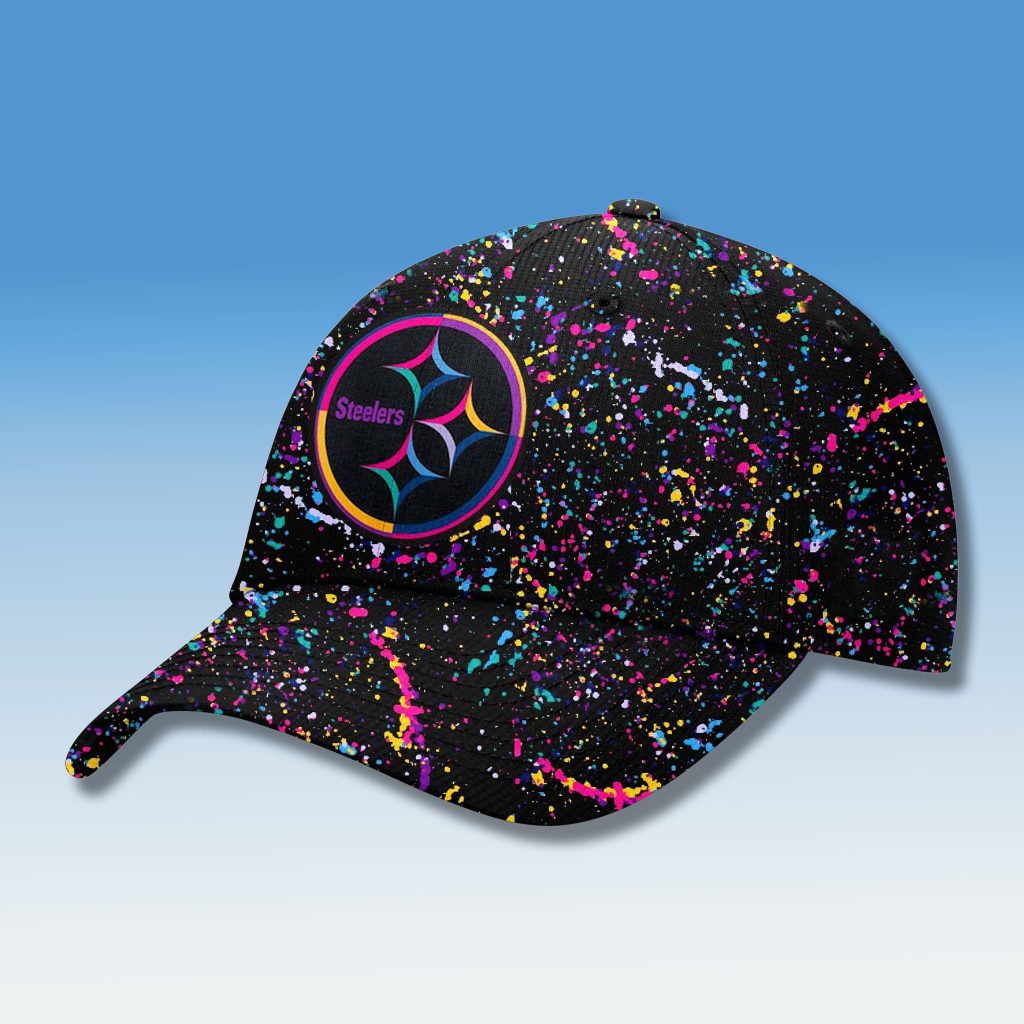 Pittsburgh Steelers Crucial Catch Intercept Cancer 2025 Hat display picture 1