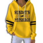 Steelers Sunday's Are For Pittsburgh Waffle Hoodie