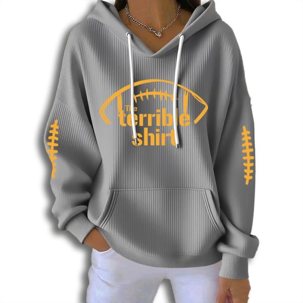 Steelers The Terrible Shirt Waffle Hoodie 1