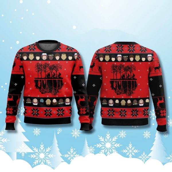 Stranger Things Mirkwood Ugly Christmas Sweater 2