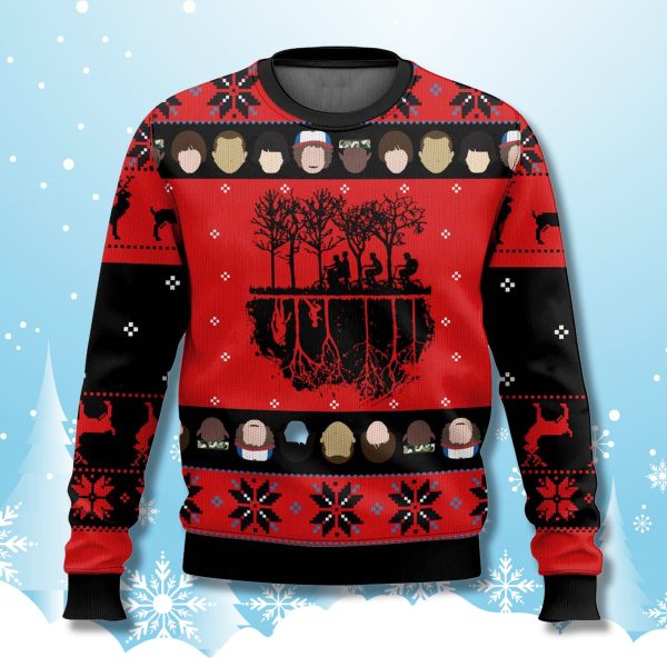Stranger Things Mirkwood Ugly Christmas Sweater