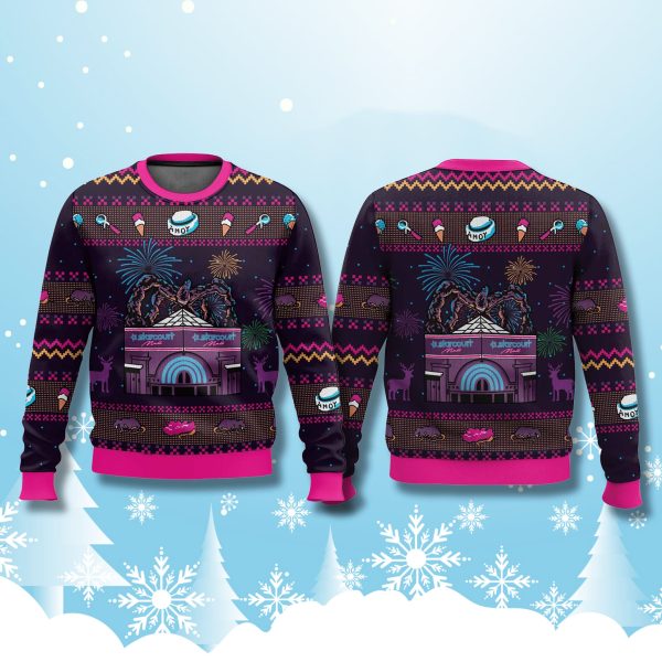 Stranger Things Starcourt Mall Ugly Christmas Sweater 2