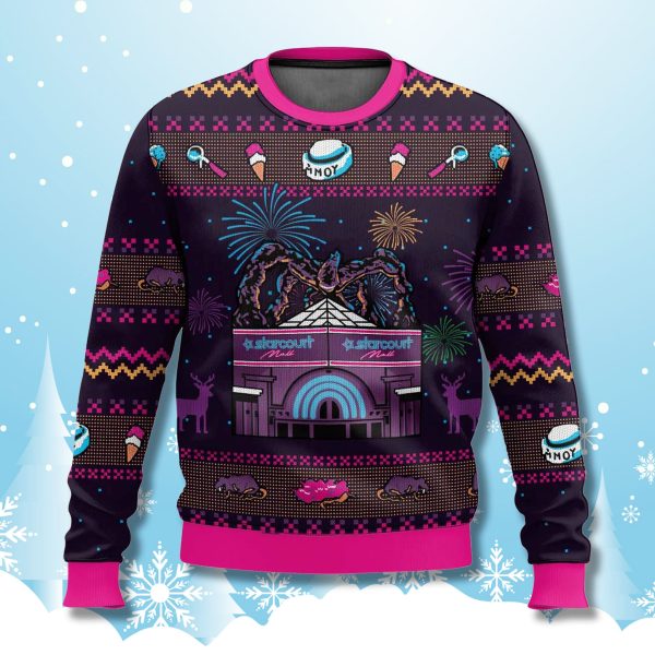 Stranger Things Starcourt Mall Ugly Christmas Sweater