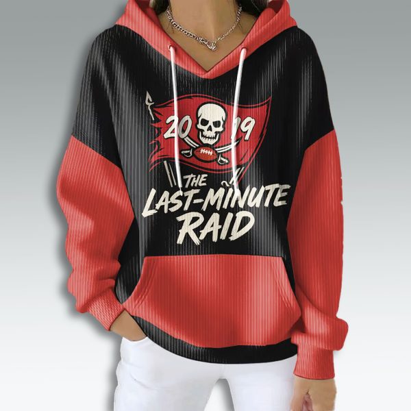 Tampa Bay Buccaneers 2019 The Last minute Ride Waffle Hoodie 2