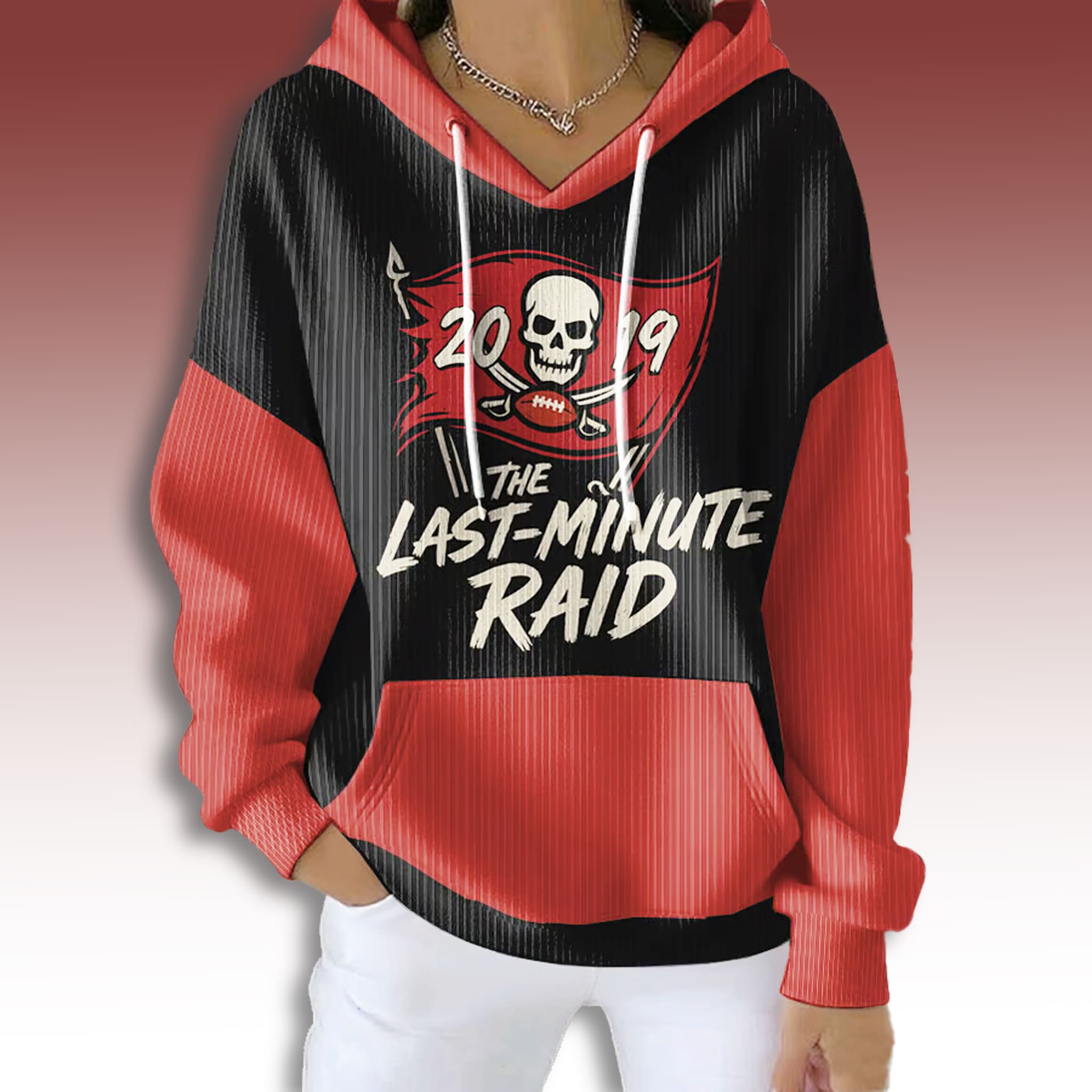 Tampa Bay Buccaneers 2019 The Last minute Ride Waffle Hoodie Tampa Bay Buccaneers 2019 The Last minute Ride Waffle Hoodie