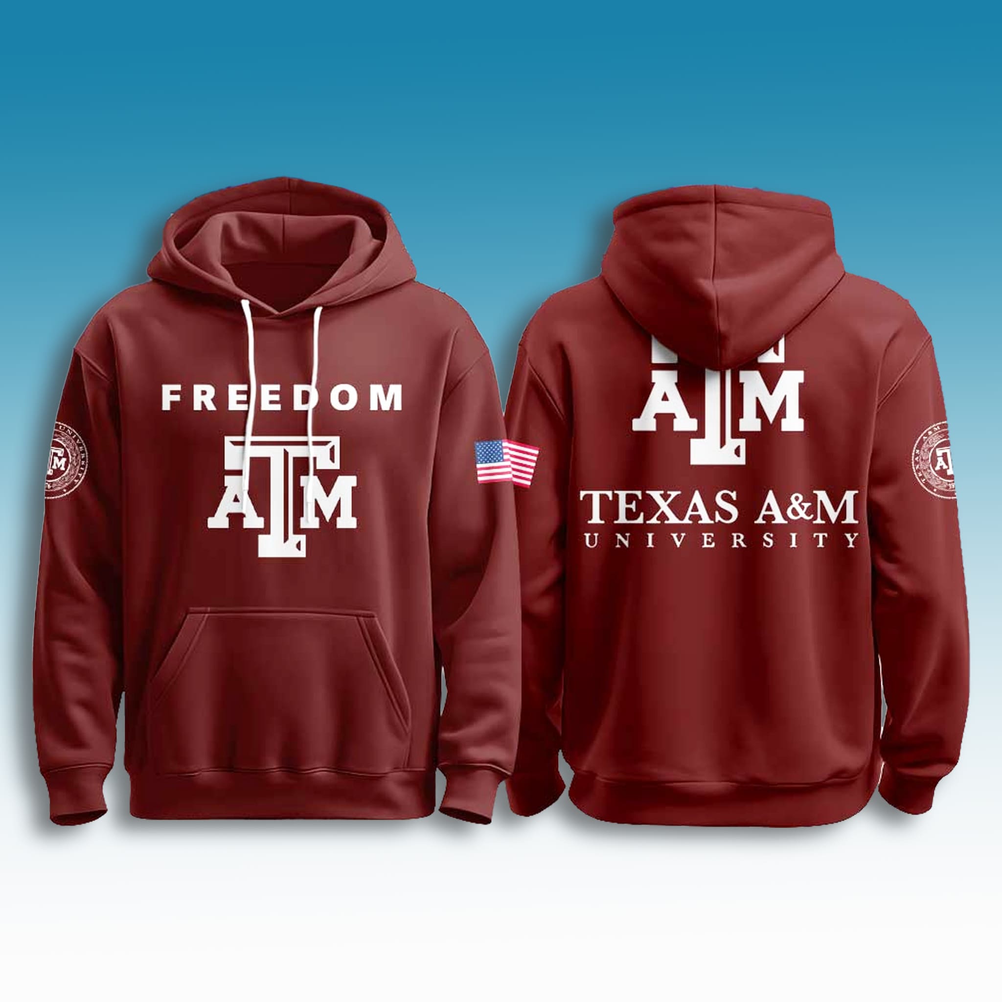 Texas AM Charlie Kirk Freedom Hoodie 2025 2 Texas AM Charlie Kirk Freedom Hoodie 2025 2
