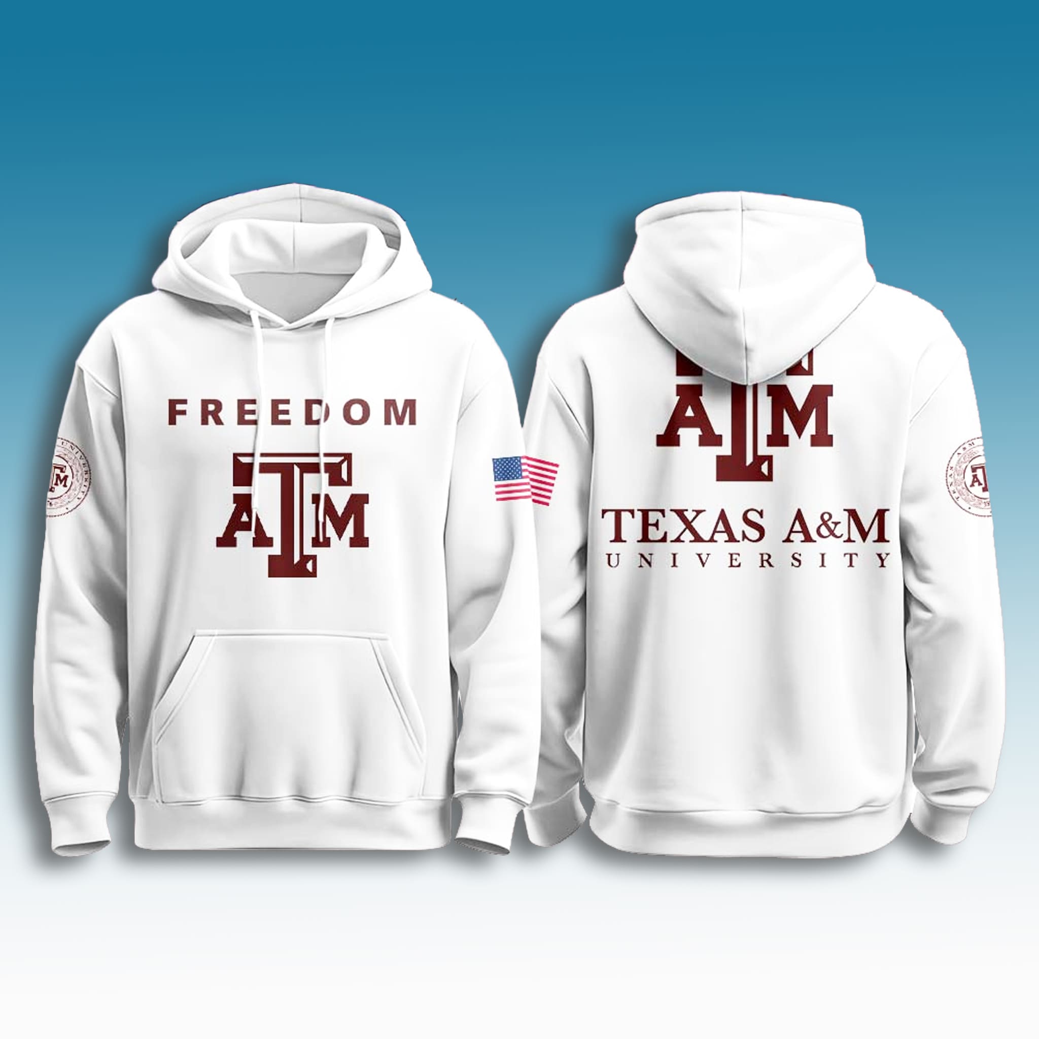 Texas A&M Charlie Kirk Freedom Hoodie 2025 2 Texas AM Charlie Kirk Freedom Hoodie 2025