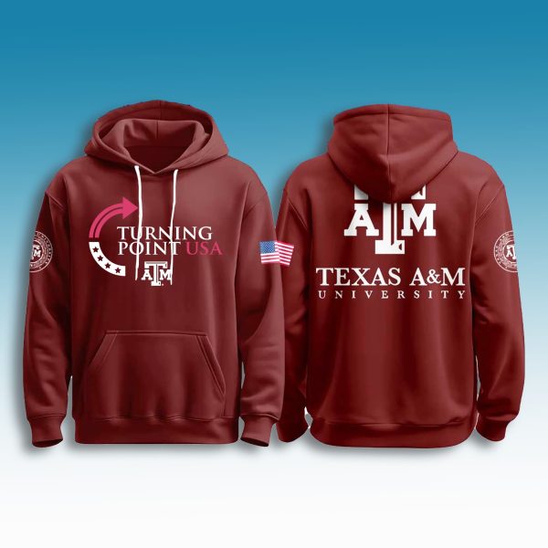 Texas AM University Turning Point USA Hoodie 2025