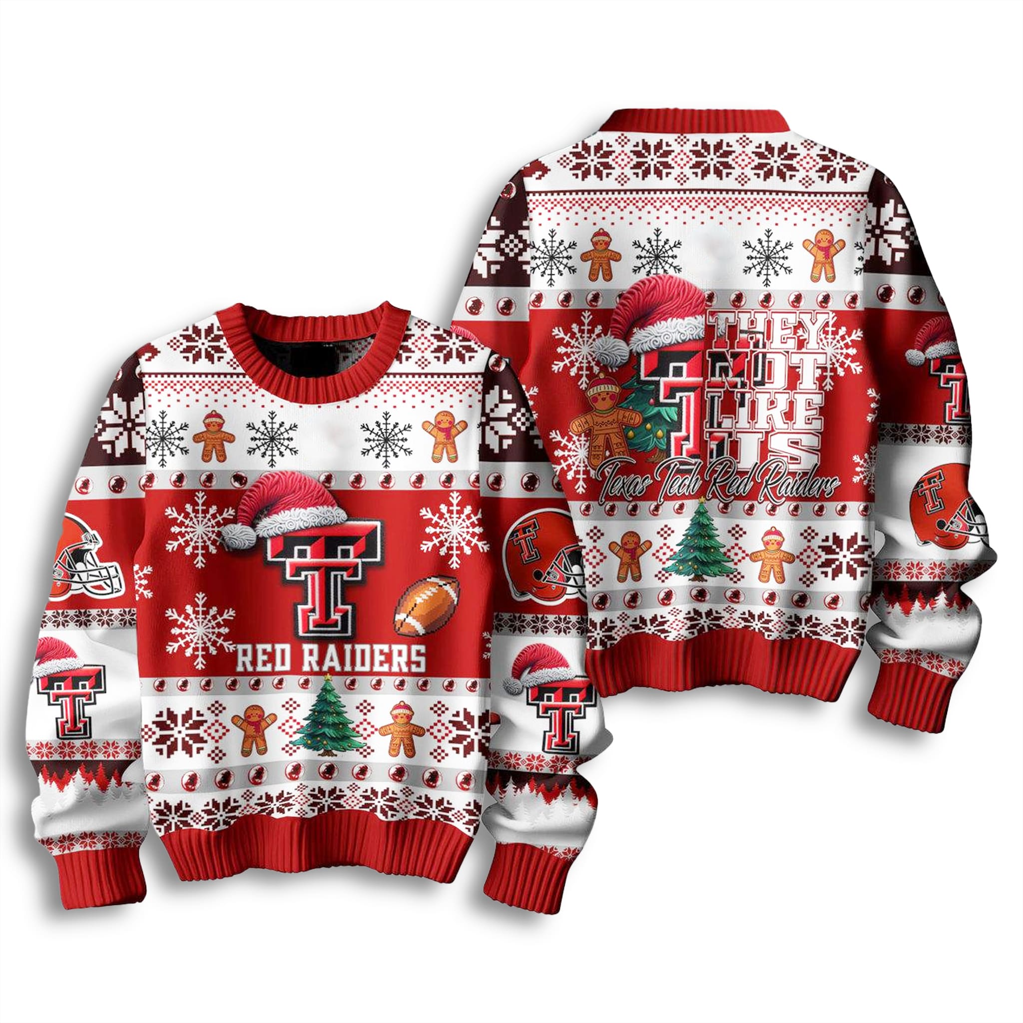 Texas Tech Red Raiders They Not Like Us Ugly Sweater 2 Texas Tech Red Raiders They Not Like Us Ugly Sweater 3