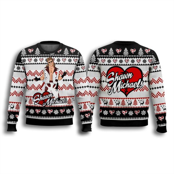 The Heartbreak Kid Shawn Michaels Christmas Ugly Sweater 2