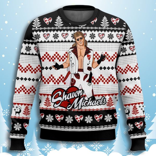 The Heartbreak Kid Shawn Michaels Christmas Ugly Sweater