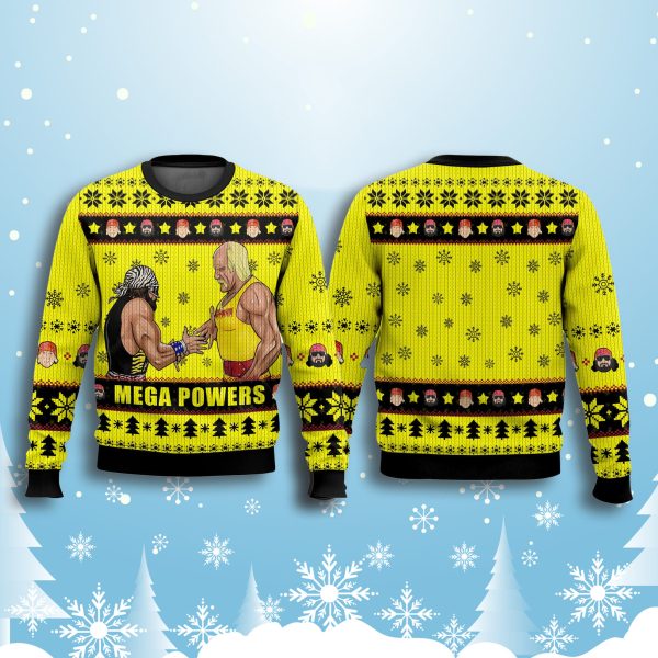 The Mega Powers Randy Savage Hulkmania Ugly Christmas Sweater 2