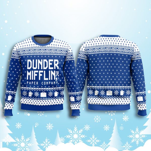 The Office Dunder Mifflin Paper Company Ugly Christmas Sweater 3