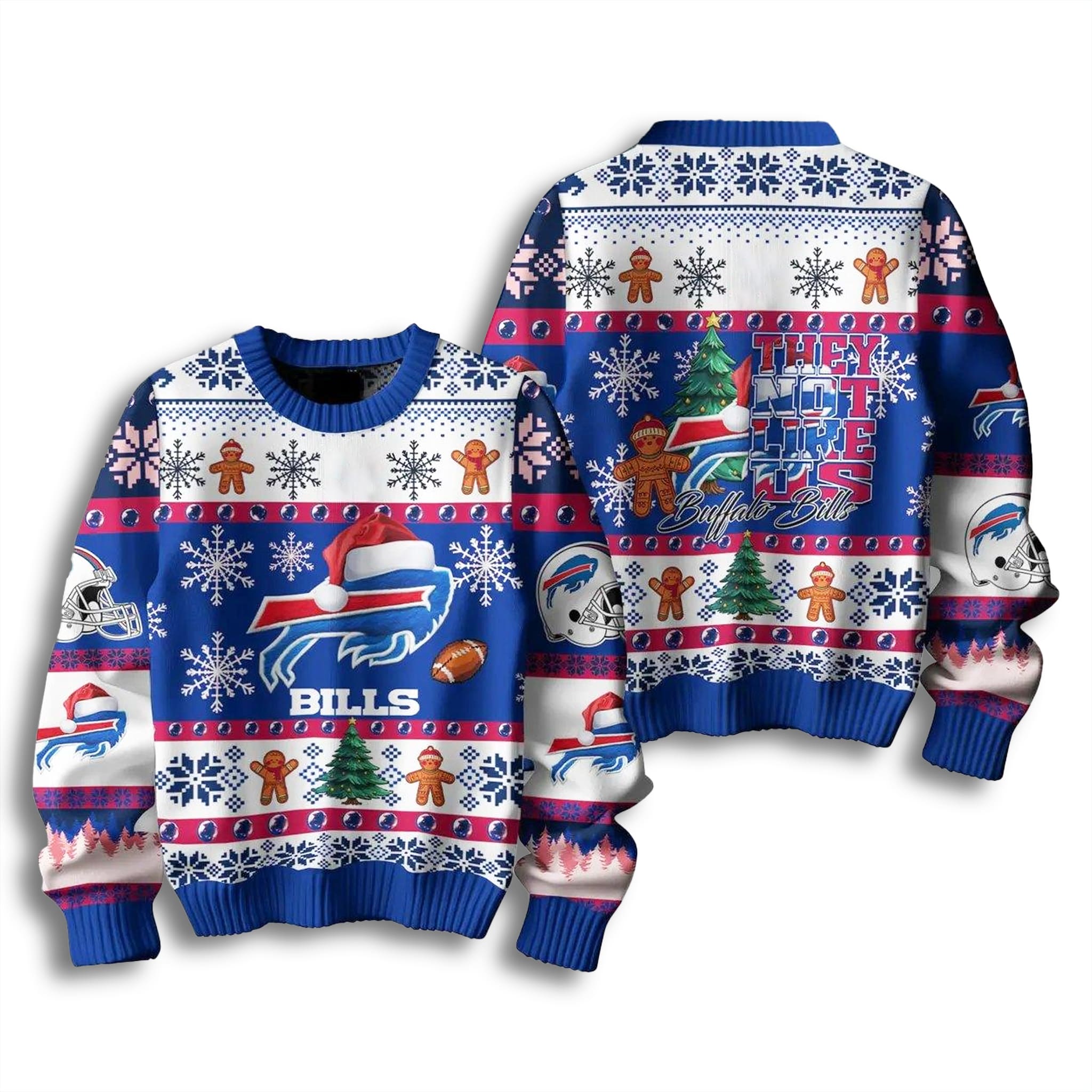 They Not Like Us Bills Ugly Christmas Sweater 2 They Not Like Us Bills Ugly Christmas Sweater 3
