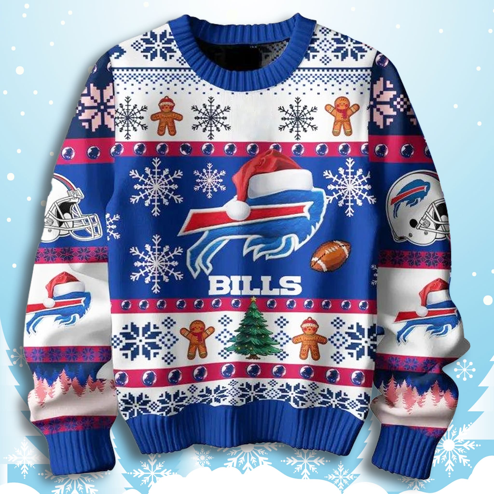 They Not Like Us Bills Ugly Christmas Sweater 3 They Not Like Us Bills Ugly Christmas Sweater