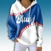 Toronto Blue Jays Blue J Waffle Hoodie 3 Toronto Blue Jays Blue J Waffle Hoodie