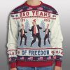 Trump 250 Years Of Freedom Ugly Christmas Sweater