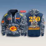 US Marine Corps 250th Birthday Packers Zip Hoodie