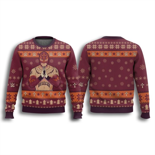 WWE Rey Mysterio Rubio Christmas Ugly Sweater 3