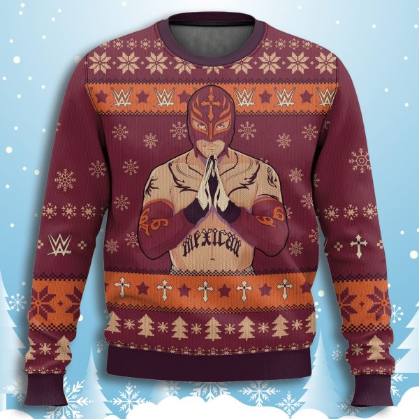 WWE Rey Mysterio Rubio Christmas Ugly Sweater