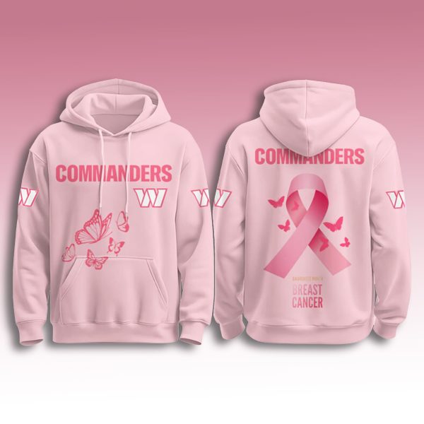 Washington Commanders Breast Cancer Awareness Month 2025 Hoodie 1