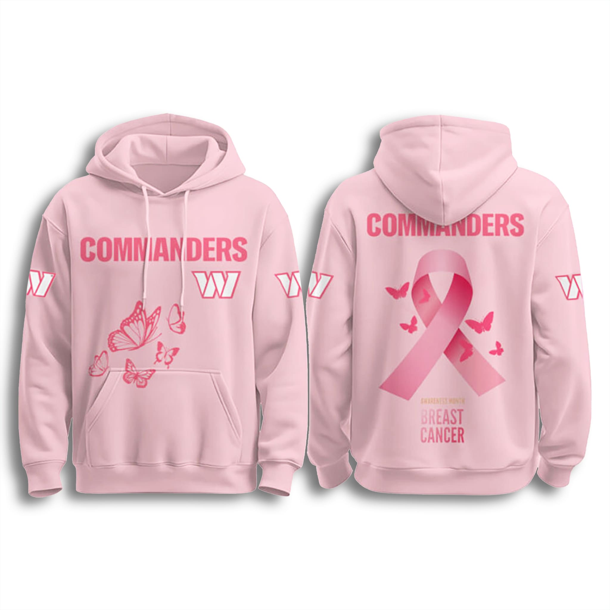 Washington Commanders Breast Cancer Awareness Month 2025 Hoodie Washington Commanders Breast Cancer Awareness Month 2025 Hoodie