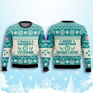 US Coast Guard Santas Favourite Veteran Ugly Sweater