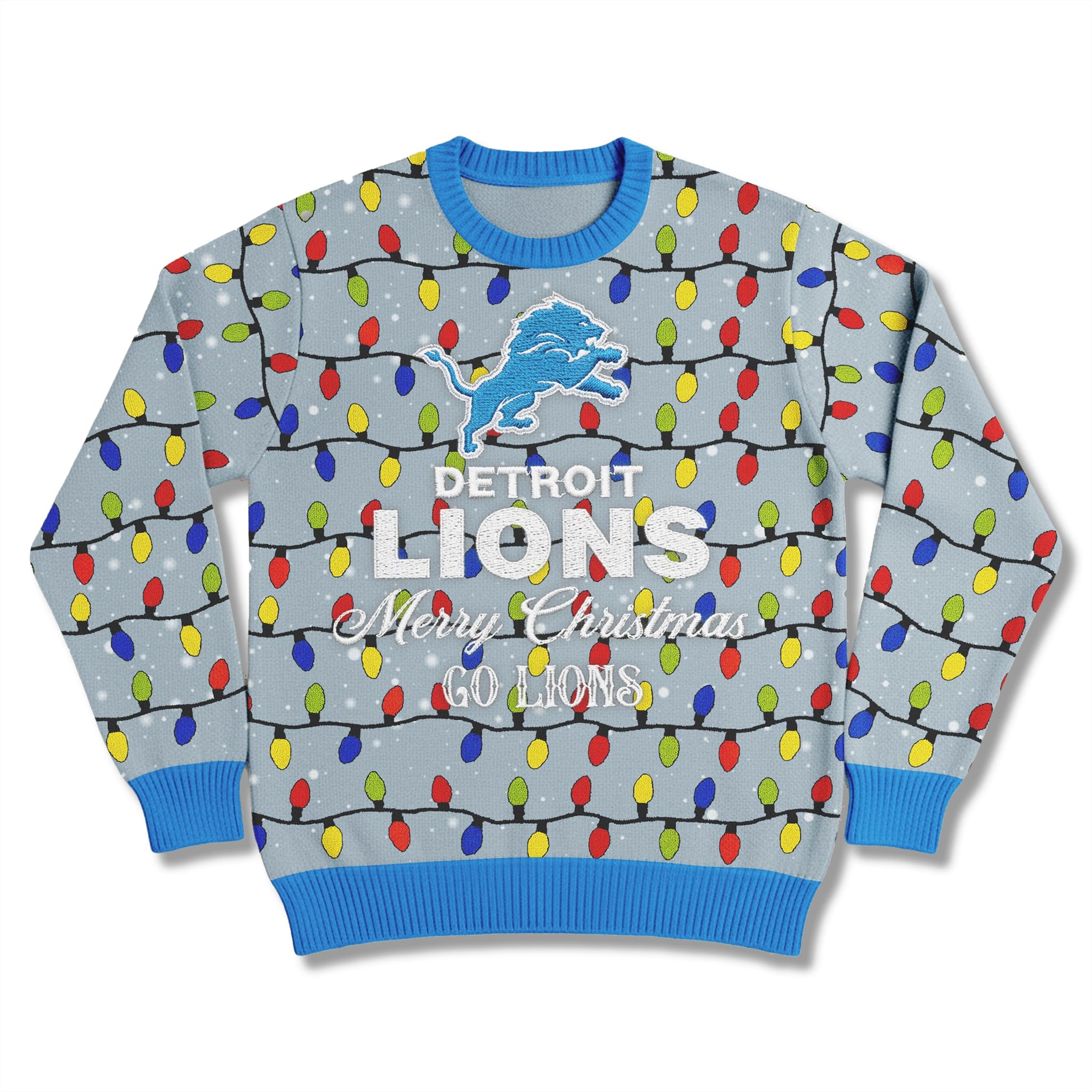 2025 Go Lions Ugly Christmas Sweater 2025 Go Lions Ugly Christmas Sweater