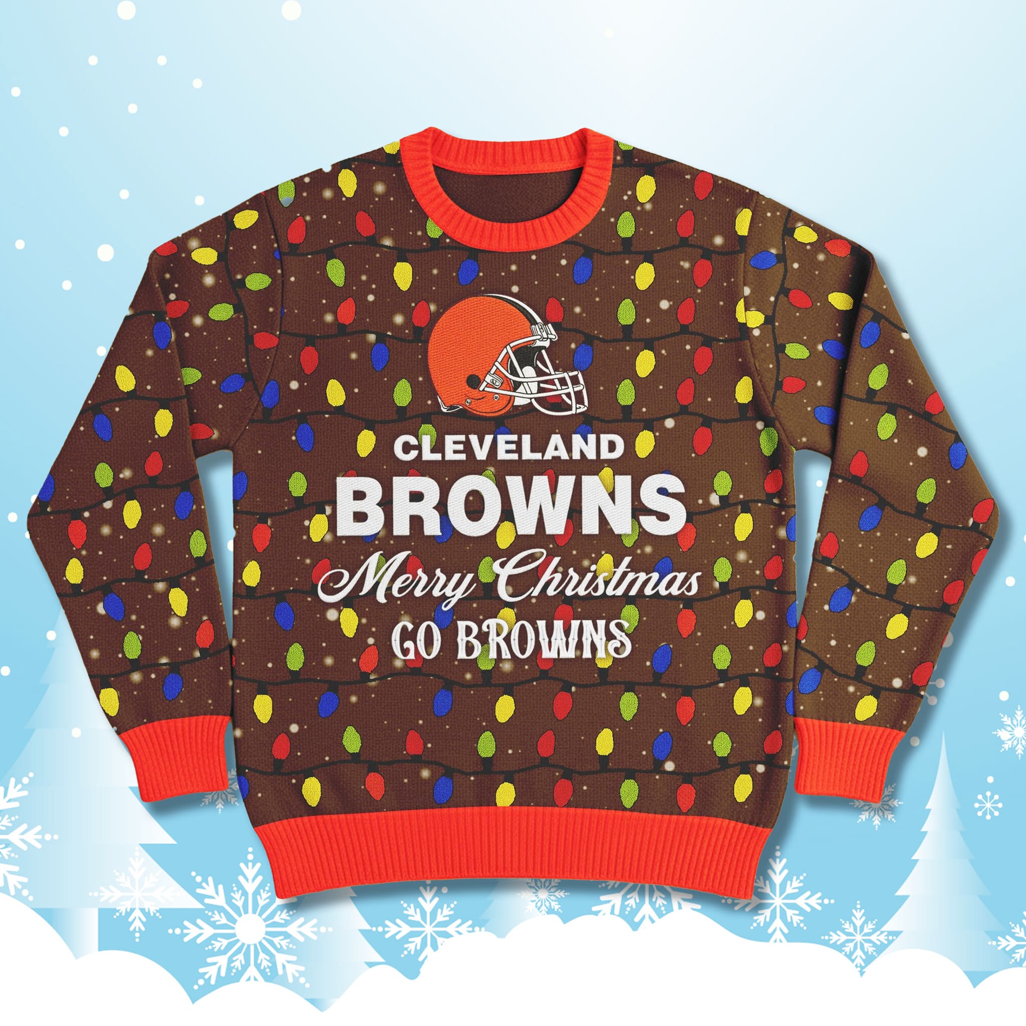 2025 Merry Christmas Go Browns Ugly Sweater 3 2025 Merry Christmas Go Browns Ugly Sweater 3
