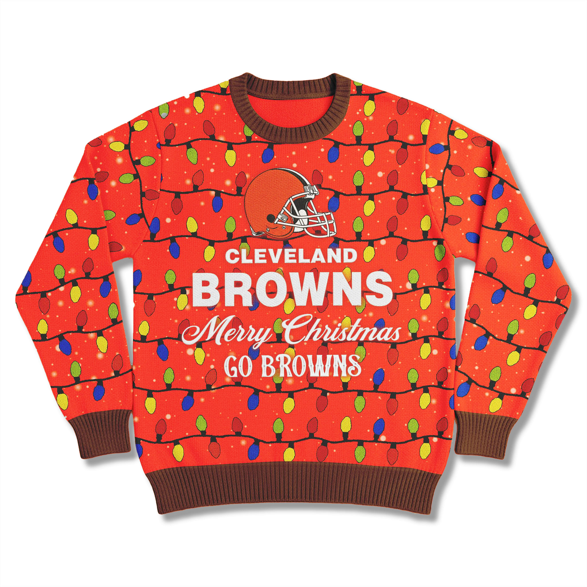 2025 Merry Christmas Go Browns Ugly Sweater 4 2025 Merry Christmas Go Browns Ugly Sweater