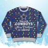 2025 Merry Christmas Go Cowboys Ugly Sweater 2