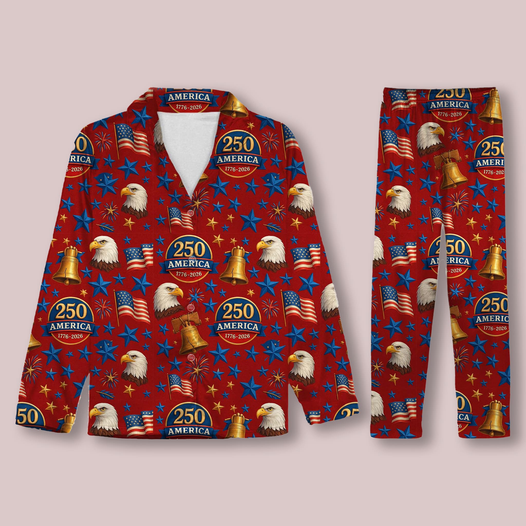 250 Years of America Pajamas Set 2 250 Years of America Pajamas Set