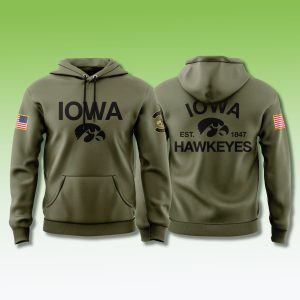 Iowa Hawkeyes Military Appreciation Hoodie 2025 1