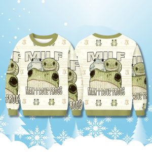MILF Man I Love Frogs Christmas Ugly Sweater 2