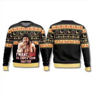 I Want You To Empty Your Shitter National Lampoon's Vacation Christmas Ugly Sweater 2