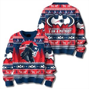 Batman I Am A Patriot Football Ugly Sweater 2025 2