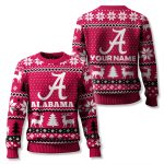 Alabama Crimson Tide Custom Ugly Christmas Sweater 2025