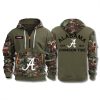 Alabama Crimson Tide Military Camo Quarter Zip Hoodie 2025 1