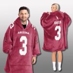 Cardinals Custom Maroon Blanket Hoodie 2025