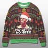 Arnold Schwarzenegger No Lifts No Gifts Ugly Christmas Sweater