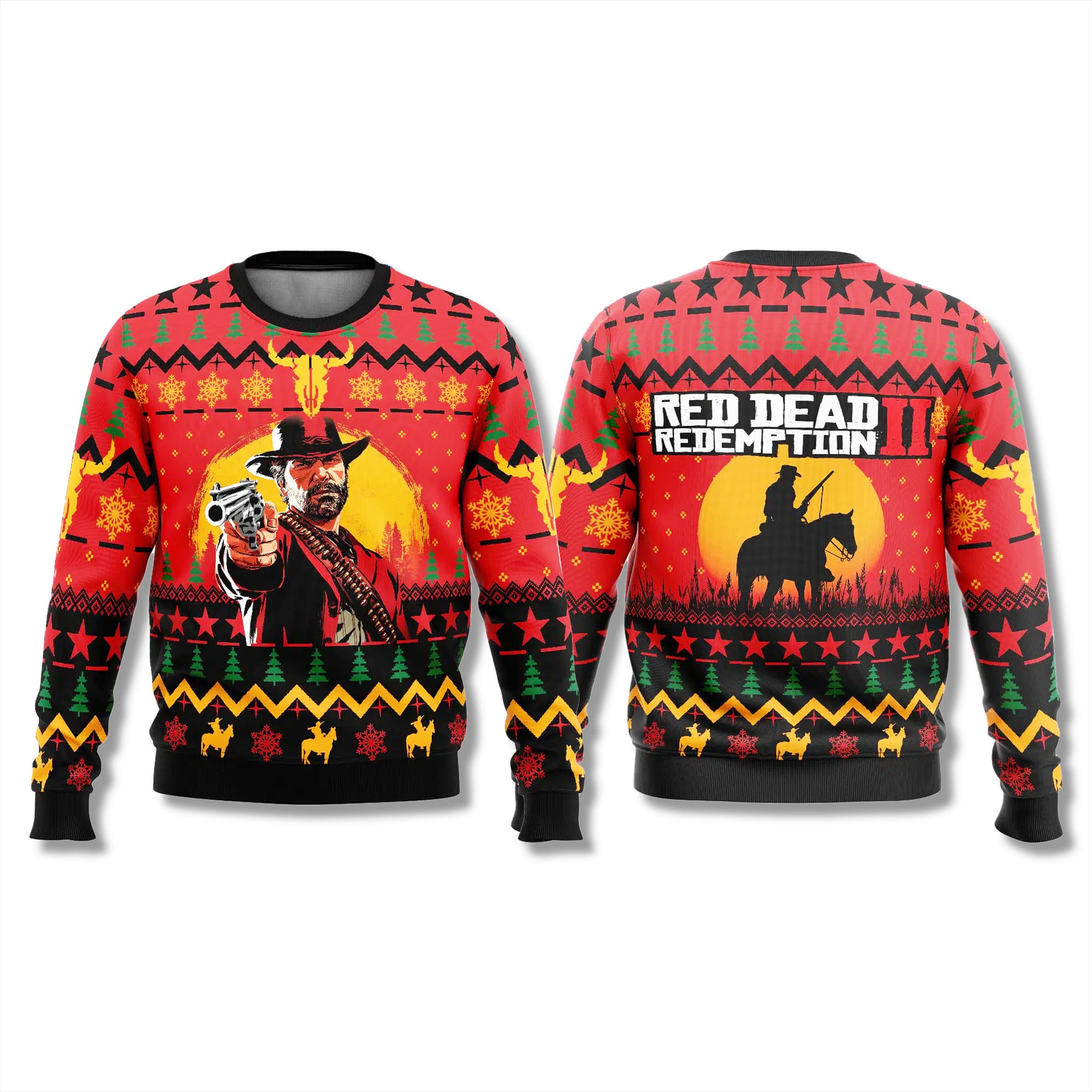 Arthur Morgan Red Dead Redemption Ugly Christmas Sweater 2 Arthur Morgan Red Dead Redemption Ugly Christmas Sweater 3
