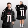 Falcons 2025 Unisex Custom Blanket Hoodie 5 Atlanta Falcons 2025 Unisex Custom Blanket Hoodie 2