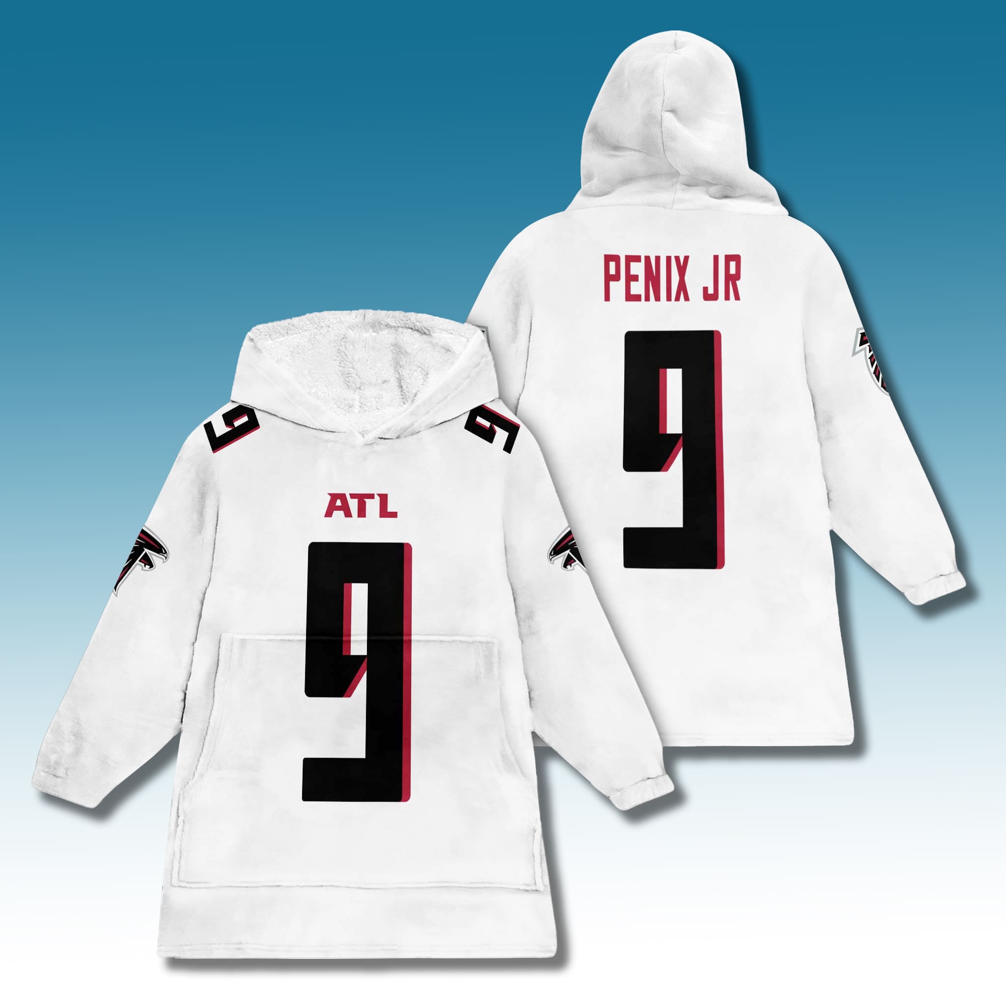 Falcons 2025 Unisex Custom Blanket Hoodie 3 Atlanta Falcons 2025 Unisex Custom Blanket Hoodie 3
