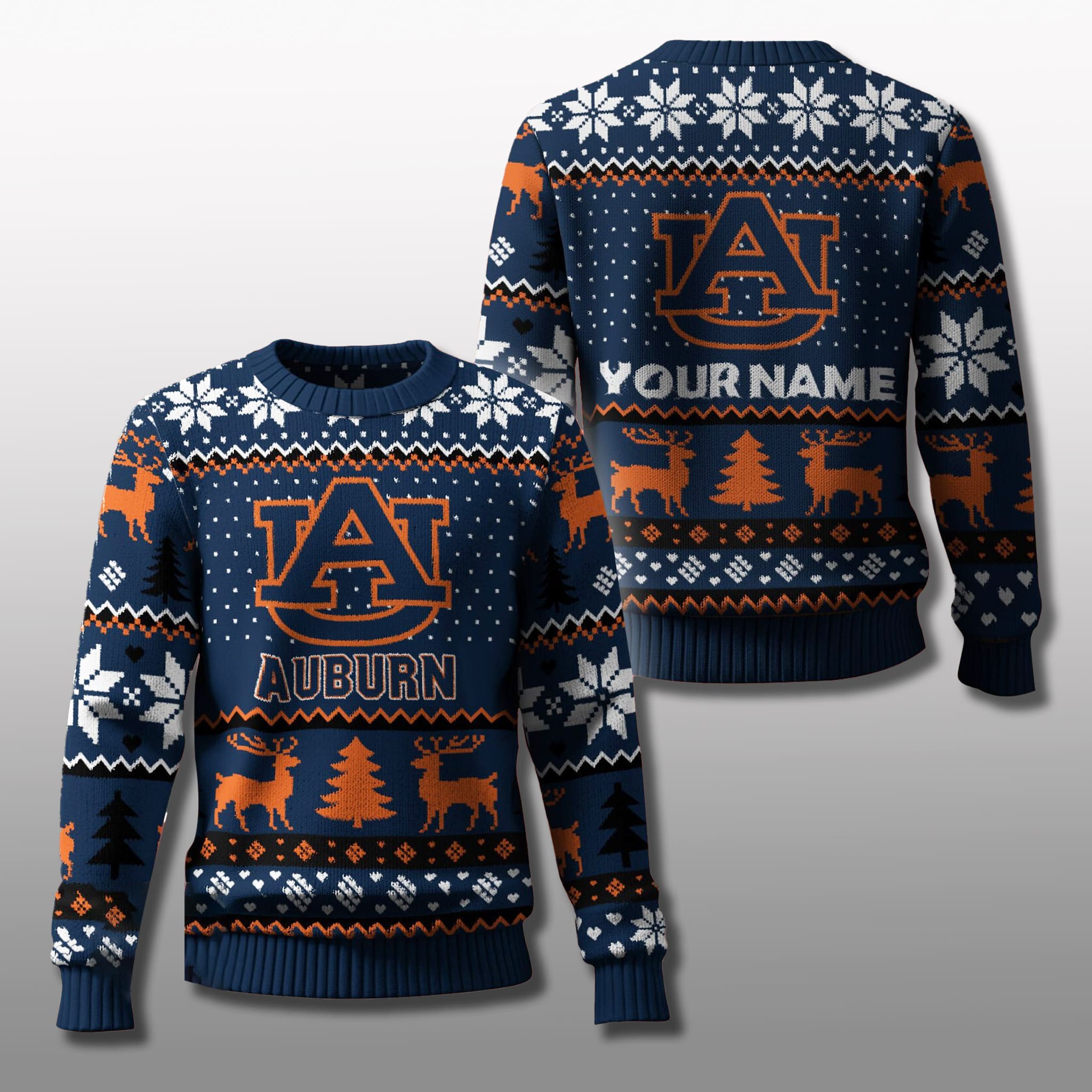 Auburn Tigers Christmas Personalized Ugly Sweater 2025 2 Auburn Tigers Christmas Personalized Ugly Sweater 2025