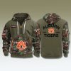Auburn Tigers Military Camo Quarter Zip Hoodie 2025 1