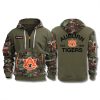 Auburn Tigers Military Camo Quarter Zip Hoodie 2025 2