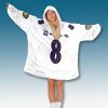 Ravens Captain Patch Blanket Hoodie 6 Baltimore Ravens Captain Patch Blanket Hoodie 4